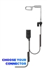 Sentinel two-wire earpiece compatible with Kenwood and Motorola two-way radios. 
Kenwood, Motorola, black diamond radio, multi-pin, radio earpiece, headset, durable, comfortable, accessories, ear loop, tactical, security earpiece