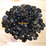 30 lbs Black Polished River Pebble Stone 0.5"-0.8"