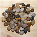30 lbs Mix Color Polished River Pebble Stone 0.6"-0.8"