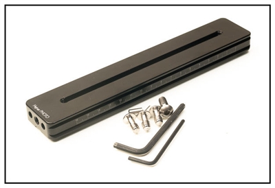 8.00 Inch Long 5/8 Thick Rail (One Slot & Holes on Each End)