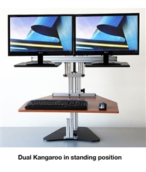 Dual Kangaroo Sit Stand Workstation