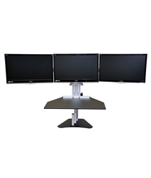 Kangaroo Elite Desktop Sit Stand Desk- Triple Monitor