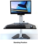 Kangaroo Pro Desktop Sit Stand Workstation with Monitor Mount