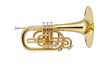 John Packer Marching Mellophone - lacquer with ABS case