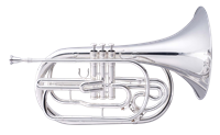 John Packer Marching French Horn - silver with ABS Case