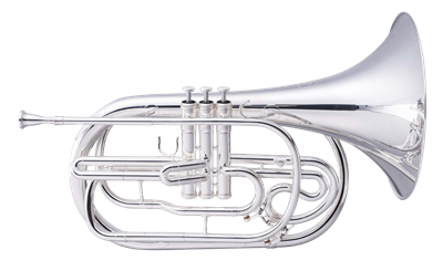 John Packer Marching French Horn - silver with ABS Case