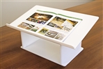 White Acrylic Tabletop Podium/ Lectern (23-1/2"W x 10-1/2"H x 14-1/4"D)