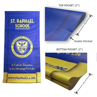 Pole Banner Replacement Banner 18" X 36"