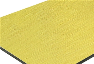 Aluminum Composite Panel - Brush Aluminum Gold