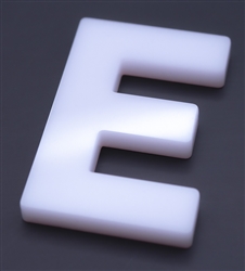 White Acrylic Laser Cut Letters - 1/8" (3mm) thick
