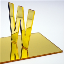 Cast Gold Mirror Acrylic 4' x 8' x 6.0 mm (1/4")