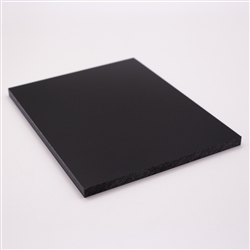 Cast Acrylic Black 4' x 8' x 6.0 mm (1/4")