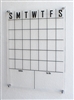 Acrylic Monthly Wall Calendar with Mounting Hardware (24"H x 18"W)