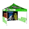 10ft Pop Up Canopy Tent Back Wall & 2x Sidewalls With Print