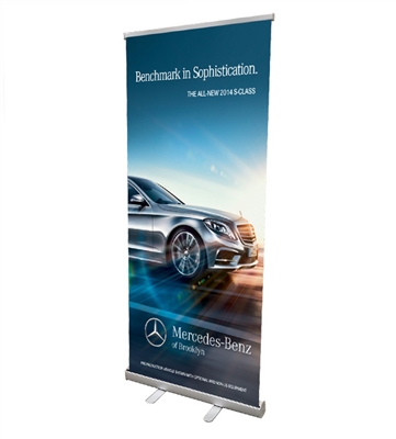 Retractable Roll Up Banner Stand 33" Stand Only