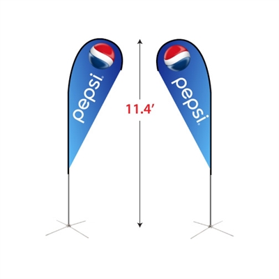 Medium Double-Sided Tear Drop Flag Kit