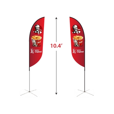 Small Double-Sided Feather Flag Kit