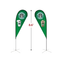 Small Double-Sided Tear Drop Flag Kit