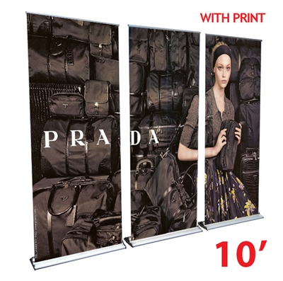HD Retractable Banner Stand Wall 10'