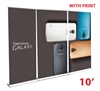 Retractable Roll Up Banner Stand Wall 10'