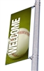 Street Pole Banner Brackets 18" with 18" x 36" Vinyl Banner