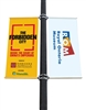 Street Pole Banner Brackets 24" Double Set  with (2) 24" x 48" Vinyl Banners