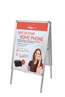 A-Frame Snap-Open Sidewalk Poster Stand with Vinyl Prints