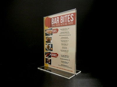 Acrylic Bottom Loading Display Sign Holder 5" x 7"