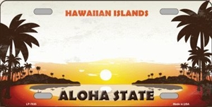 Hawaii Blank License Plate Vinyl Cricut Pazzles