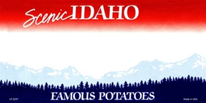 Idaho Blank License Plate Vinyl Cricut Pazzles