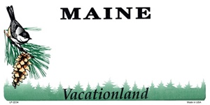 Maine Blank License Plate Vinyl Cricut Pazzles