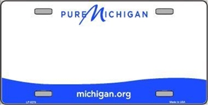 Michigan Blank License Plate