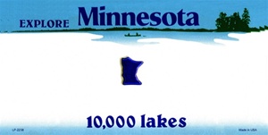 Minnesota Blank License Plate Vinyl Cricut Pazzles