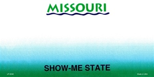 Missouri Blank License Plate Vinyl Cricut Pazzles