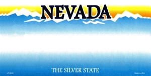 Nevada Blank License Plate Vinyl Cricut Pazzles