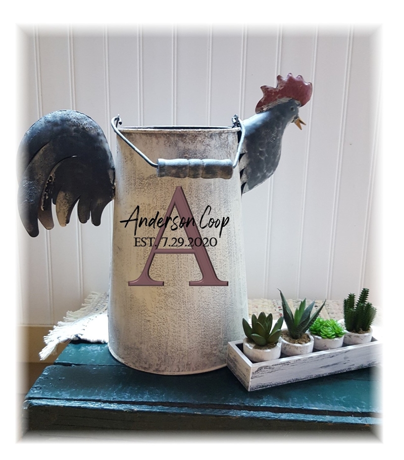 French Rooster Watering Can