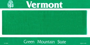 Vermont Blank License Plate Vinyl Cricut Pazzles