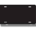 Aluminum License Plate Black Blank