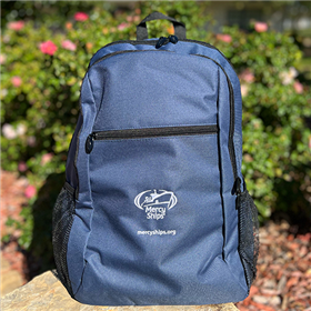 Mercy Ships Embroidered Laptop Backpack