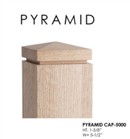 ForestKraft (LC-Pyramid Cap 5000) Pyramid Cap-5000 for 5 1/2" Newels