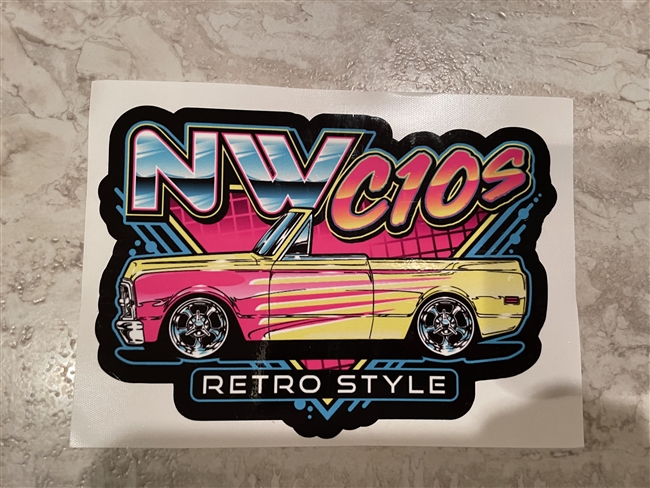 Neon Blazer Printed Decals