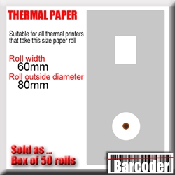 Image (if shown) is illustrative and indicates the dimensions of these paper rolls. Please read the full product description for precise information about this product.