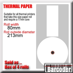 Image (if shown) is illustrative and indicates the dimensions of these paper rolls. Please read the full product description for precise information about this product.