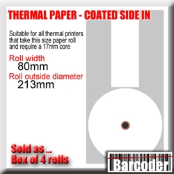 Image (if shown) is illustrative and indicates the dimensions of these paper rolls. Please read the full product description for precise information about this product.