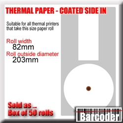 Image (if shown) is illustrative and indicates the dimensions of these paper rolls. Please read the full product description for precise information about this product.