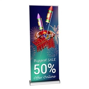 Excalibur Double-Sided Retractable Banner Stand [Graphics Only]