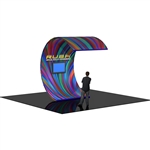 Formulate Curved Multimedia Surf-Wall Tension Fabric Display