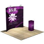 Formulate 8ft Horizontal Curve Backwall Tension Fabric Display [Kit]