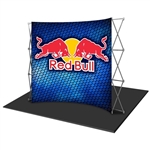 HopUp 10 ft Curved Tension Fabric Display [Replacement Graphics]