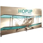 HopUp 15ft Trade Show Display with Full Fitted Graphic